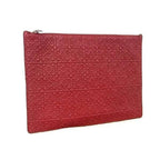 Loewe Repeat Anagram Leather Clutch Bag Second Red and Blue Au5558