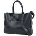 Bottega Veneta Arco Tote 2-Way Shoulder Bag Maxi Intrecciato Leather Gray