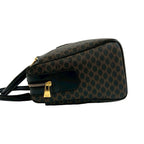Celine Vintage Macadam Pattern Triomphe Logo Leather Handbag — view 5