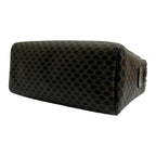 Celine Vintage Macadam Pattern Triomphe Logo Leather Handbag — view 8