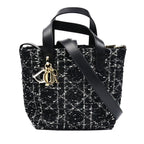 Dior Toujours Vertical Tote Bag Small 2-Way Shoulder Black M2835 Odfg m911 — view 2