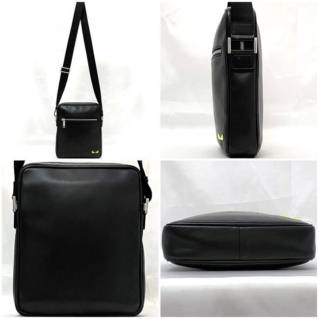 Fendi Shoulder Bag Black Neon Green — view 2