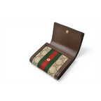 Gucci Wallet Bifold Ophidia Beige Ebony GG Supreme — view 2