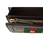 Gucci Wallet Bifold Ophidia Beige Ebony GG Supreme — view 7