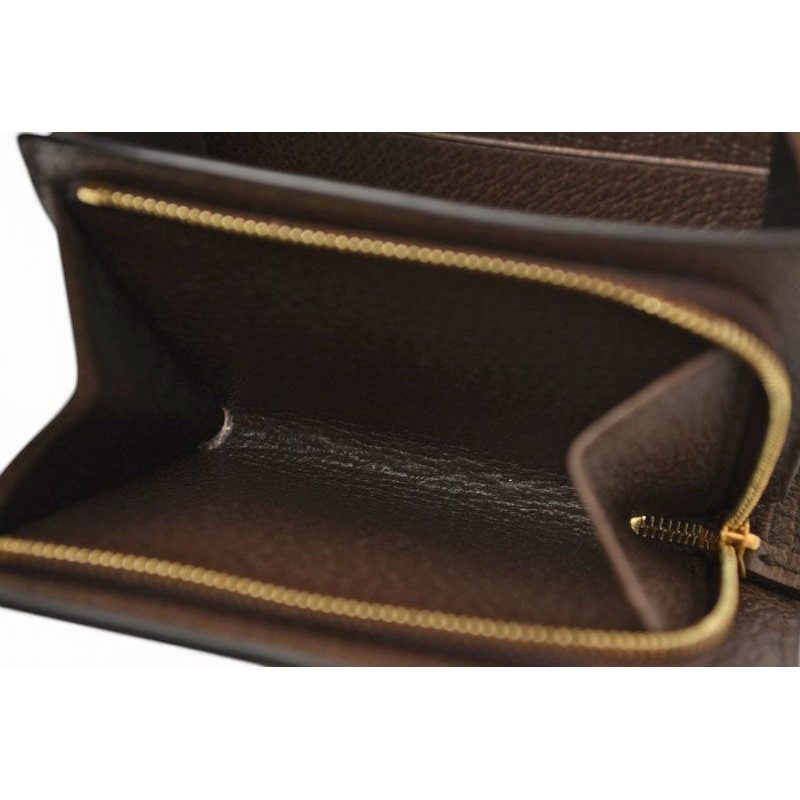 Gucci Wallet Bifold Ophidia Beige Ebony GG Supreme — view 8