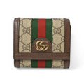 Gucci Wallet Bifold Ophidia Beige Ebony GG Supreme