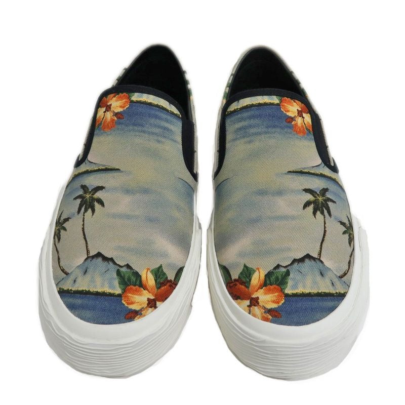 Celine Slip-ons Size 43 Tropical Pattern Gray Shoes Apparel — view 3