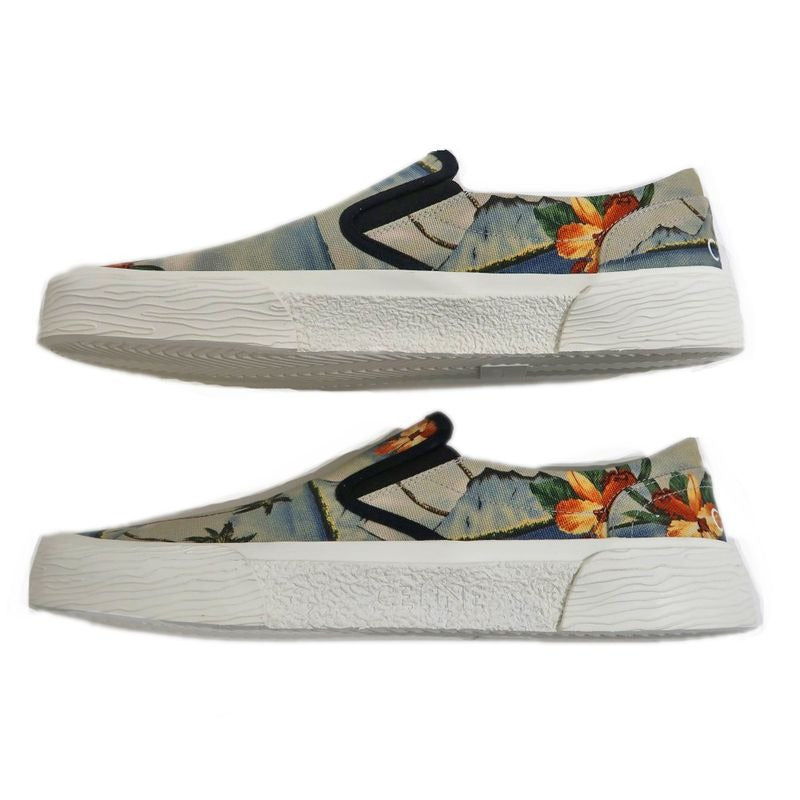 Celine Slip-ons Size 43 Tropical Pattern Gray Shoes Apparel — view 4