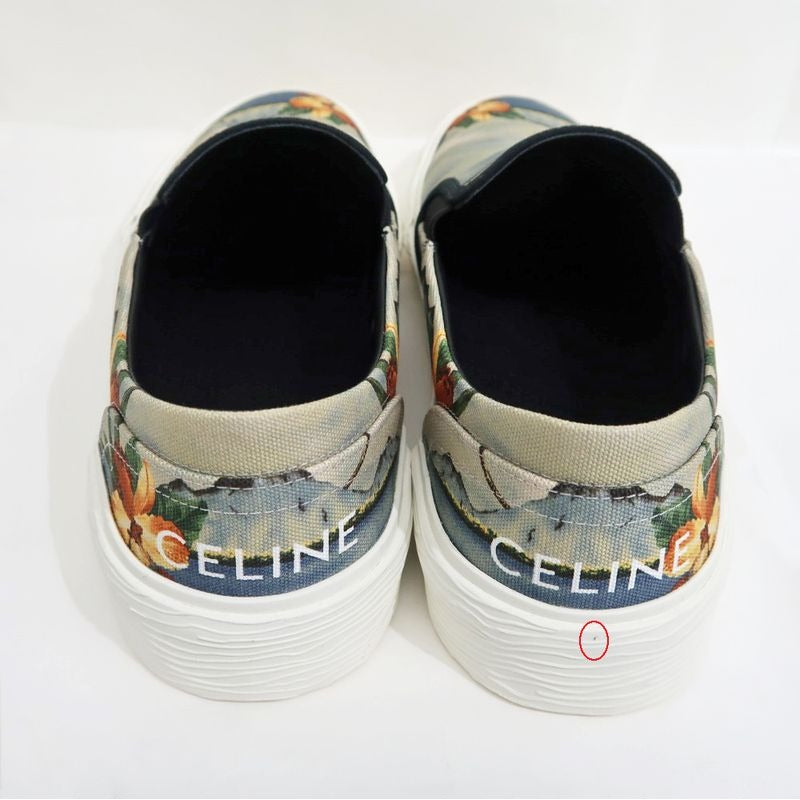 Celine Slip-ons Size 43 Tropical Pattern Gray Shoes Apparel — view 6