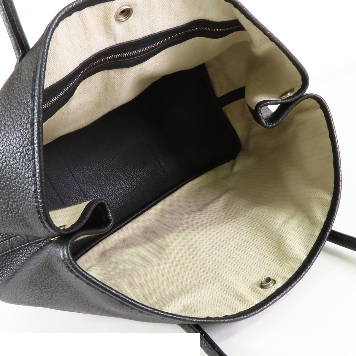 Hermes Garden Party PM Black Silver Negonda Tote Bag — view 5