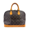 Louis Vuitton Alma PM Monogram Leather Brown Light Handbag Gold