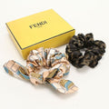 Fendi Set of 2 Zucca Scrunchie Silk Shoulder Bag
