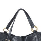 Gucci Interlocking Leather Tote Shoulder Hand Black — view 2