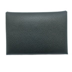 Hermes Calvi Duo Noir Black Epsom Card Case