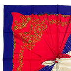 Hermes Scarf Silk Carre 90 Souvenirs de Paris Memories of Eiffel Tower — view 2