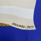 Hermes Scarf Silk Carre 90 Souvenirs de Paris Memories of Eiffel Tower — view 8