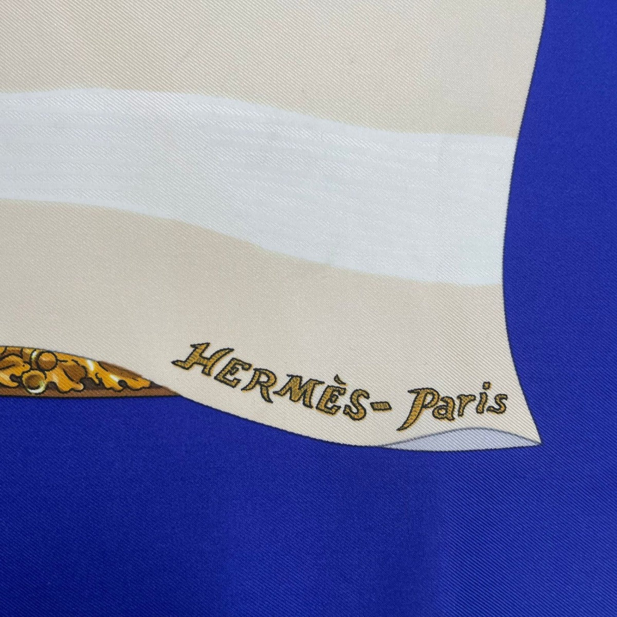 Hermes Scarf Silk Carre 90 Souvenirs de Paris Memories of Eiffel Tower — view 8