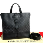 Louis Vuitton Saumur Tote Monogram Eclipse Leather 2-Way — view 2