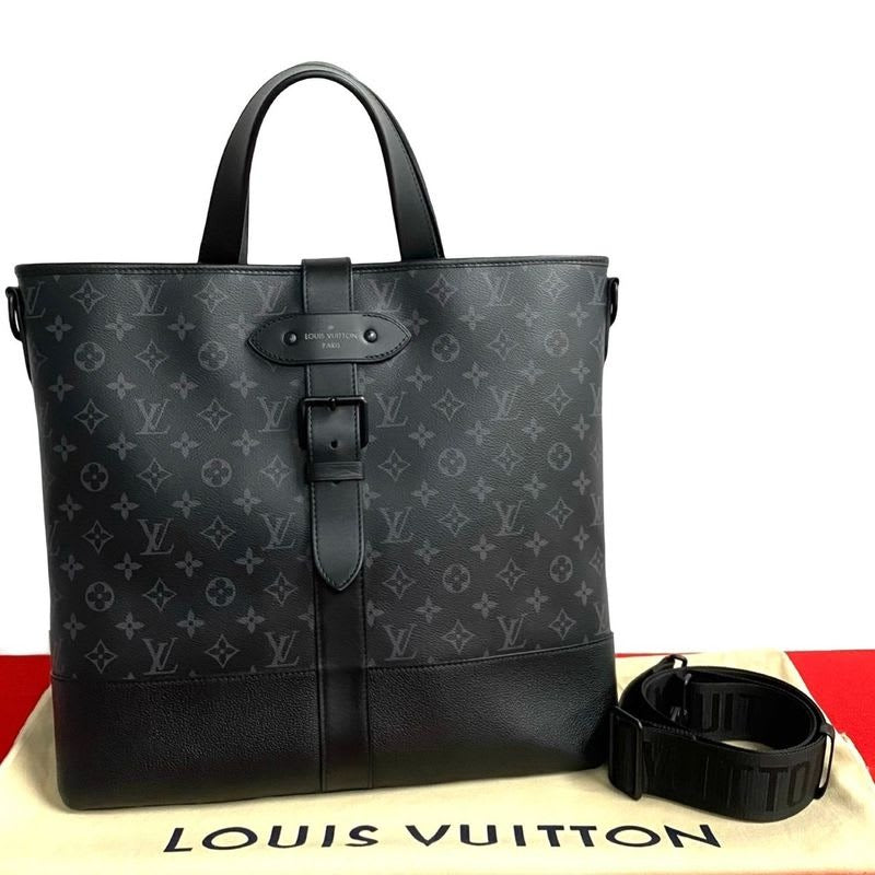 Louis Vuitton Saumur Tote Monogram Eclipse Leather 2-Way — view 2