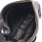 Chanel Shoulder Bag Stitch Black Lambskin Fringe — view 3