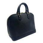 Louis Vuitton Alma Epi Noir Leather Black Handbag Silver — view 2