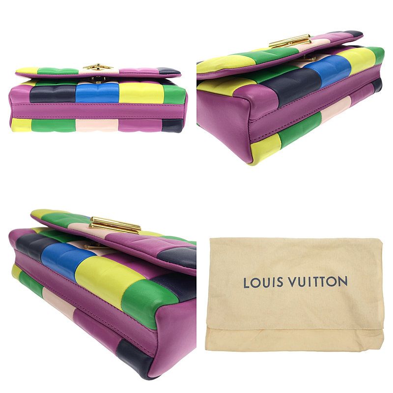 Louis Vuitton Pochette Twist EW Leather Flap Shoulder Bag Multicolor — view 7