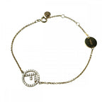 Fendi Bracelet Fs Accessories With Adjuster Brass Zirconia — view 3
