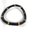 Gucci Necklace Bamboo Logo Choker Aluminum Black