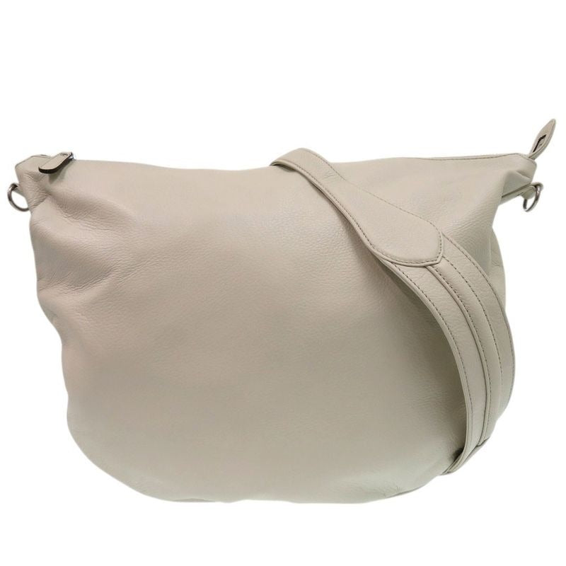 Gucci One Shoulder Bag Messenger Leather Ivory 0960