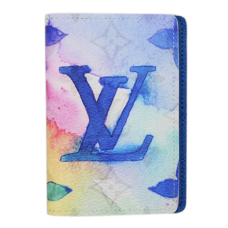 Louis Vuitton Watercolor Monogram Organizer De Poche RFID White — view 2
