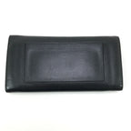 Celine Long Wallet Large Flap Multifunction Black Yellow — view 3