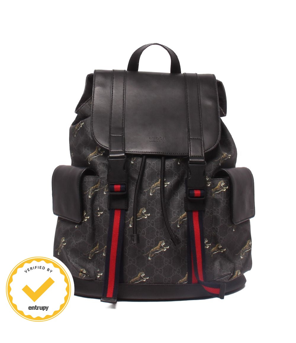 Gucci Backpack Sherry Line Tiger GG Supreme