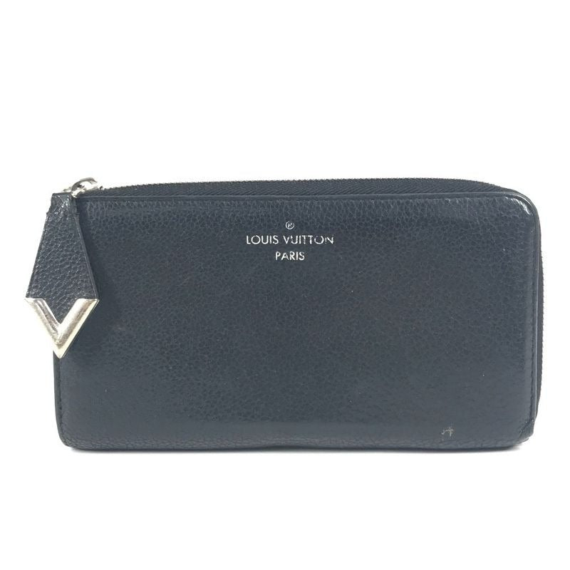 Louis Vuitton Portefeuille Comete Long Wallet Leather Black