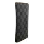 Louis Vuitton Wallet Damier Graphite Portefeuille Brazza Gray Black Tope — view 2