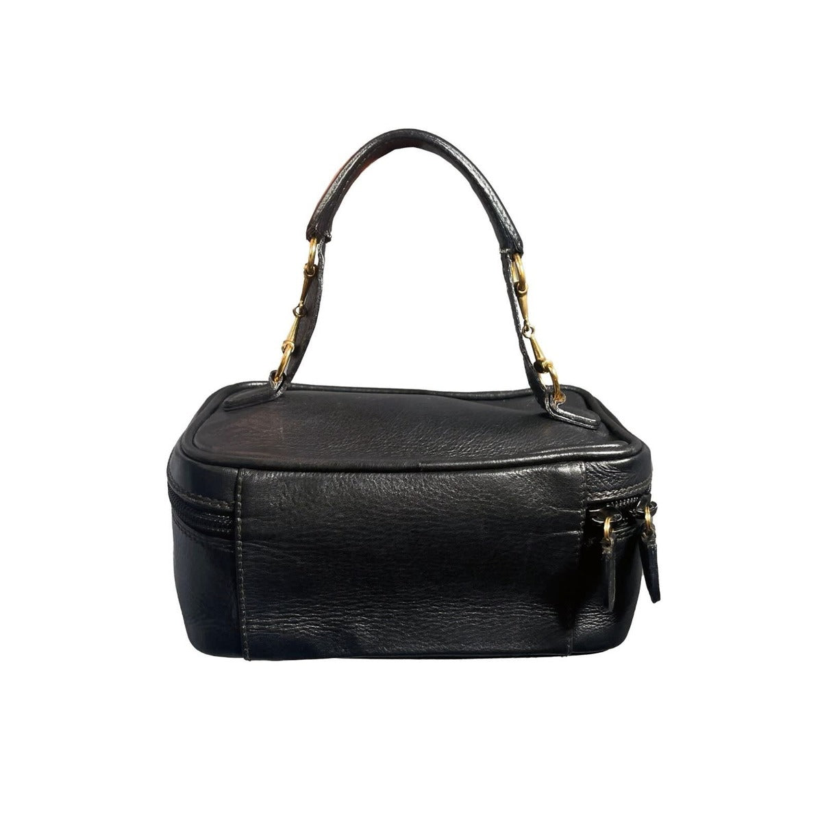 Gucci GG Horsebit Mini Bag Vanity Cosmetic Pouch Case Leather Black — view 3