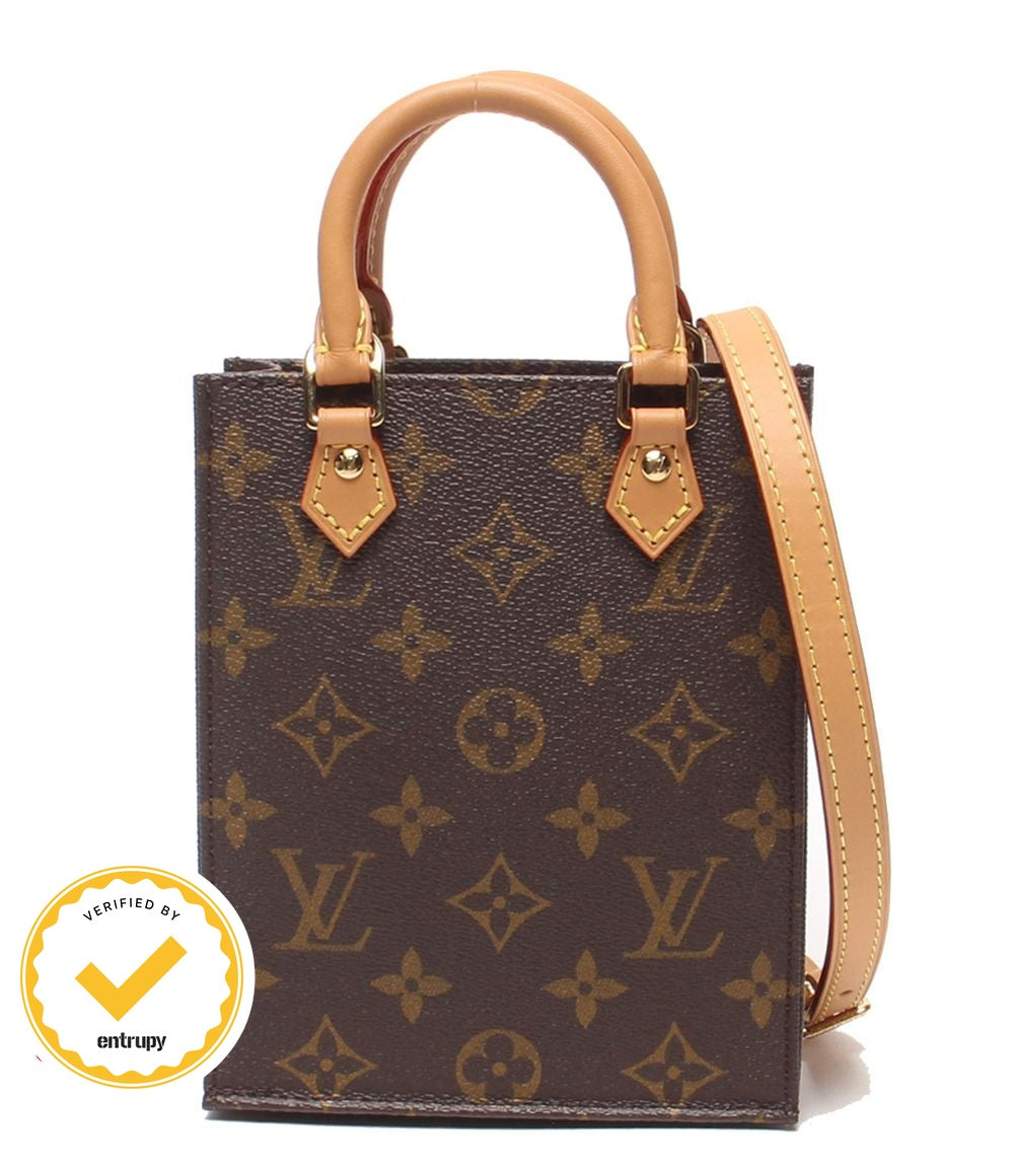 Louis Vuitton 2-Way Shoulder Bag Crossbody Sac Plat Monogram