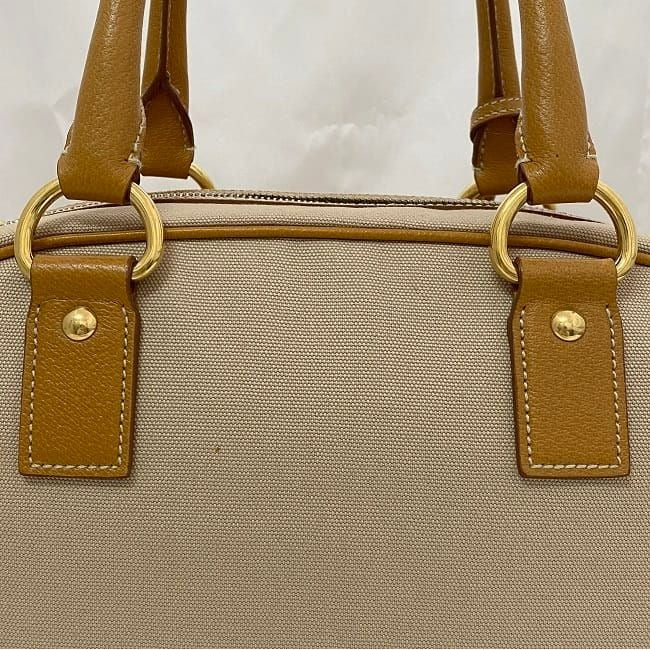 Prada 2-Way Boston Bag Beige Orange Corda Cuoio — view 4