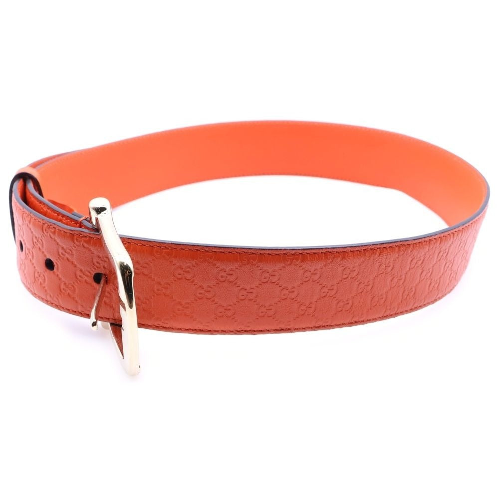 Gucci Guccissima Leather Belt Orange