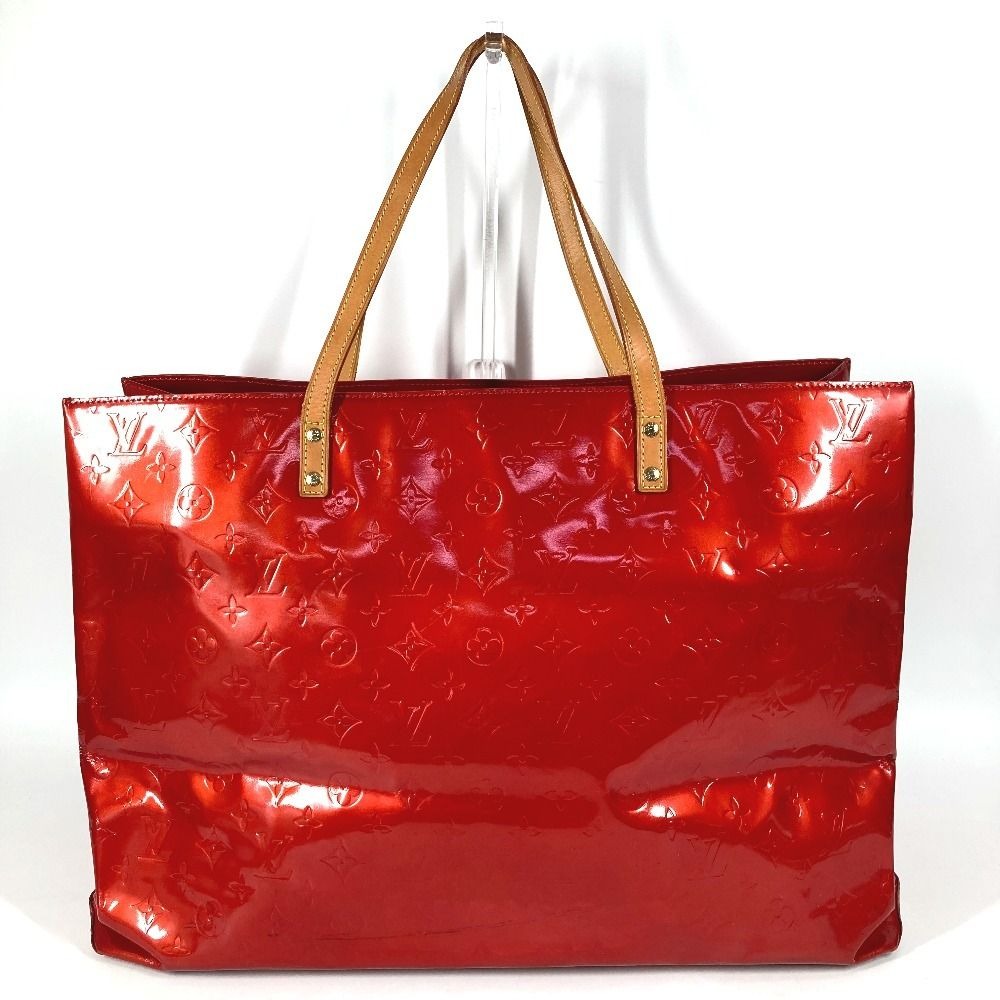 Louis Vuitton Shoulder Bag Reed GM Monogram Vernis Canvas Red