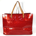 Louis Vuitton Shoulder Bag Reed GM Monogram Vernis Canvas Red