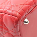 Dior Handbag Lady Large Cannage Red Leather 2-Way — view 7