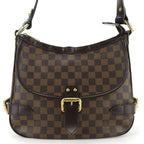 Louis Vuitton Handbag Highbury Damier Canvas Brown Gold Hardware