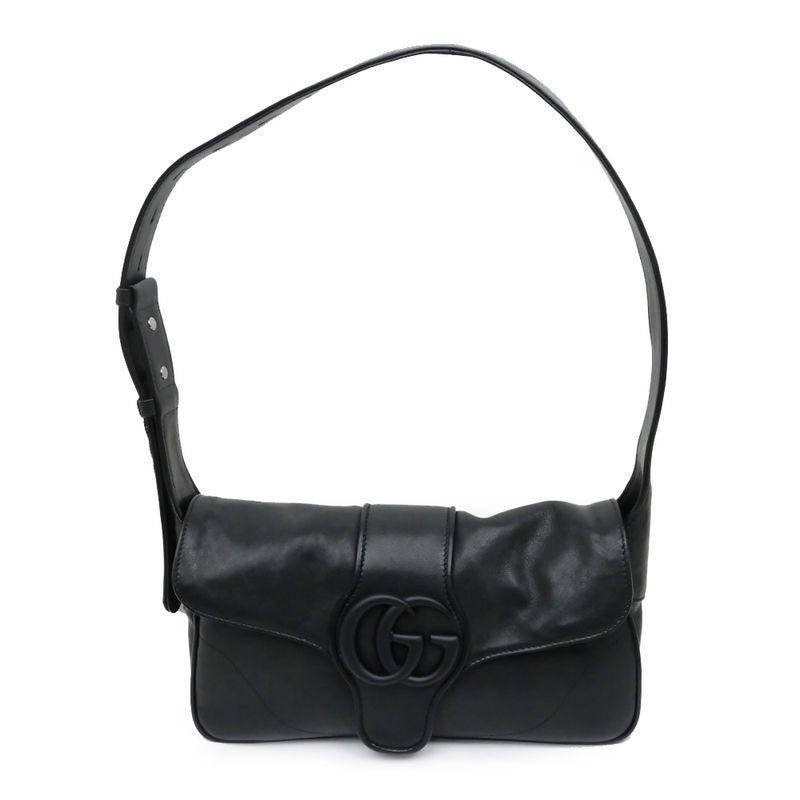 Gucci Aphrodite Black Shoulder Bag Cuff Leather