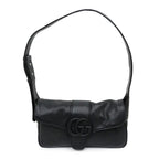 Gucci Aphrodite Black Shoulder Bag Cuff Leather — view 2