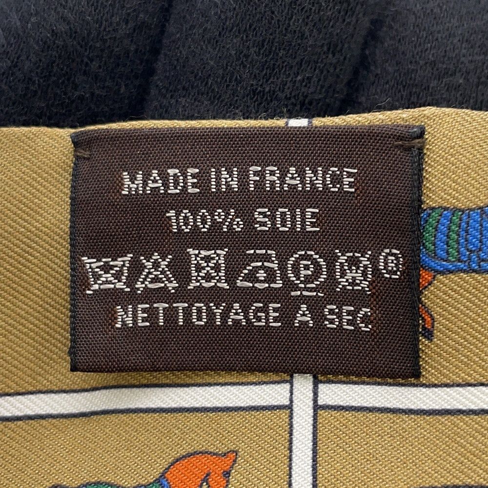 Hermes Scarf Twill Horsewear Couvertures Et Tenues de Jour Silk Mordre Blanc Blue — view 7