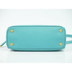 Prada Saffiano Leather 2-Way Shoulder Bag Pochette Turquoise — view 3