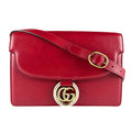 Gucci Shoulder Bag Leather Red