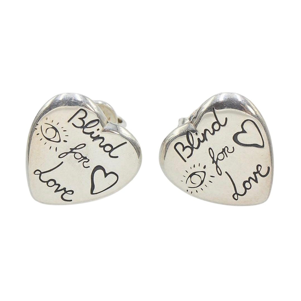 Gucci Loveheart Earrings Silver