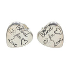 Gucci Loveheart Earrings Silver