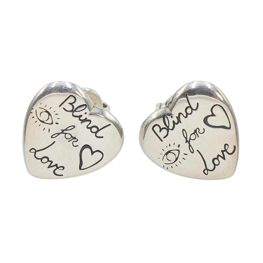 Gucci Loveheart Earrings Silver